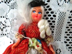 italy white hair red top